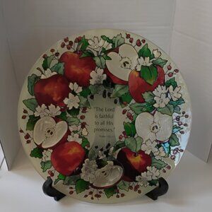 Apple Themed Inspiration Plaque by Joan Baker Designs, Stain glass effect